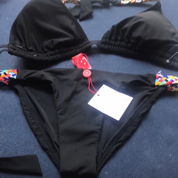 Red Carter Swim Nwt Red Carter Braided Trim D Triangle Bikini Set Poshmark